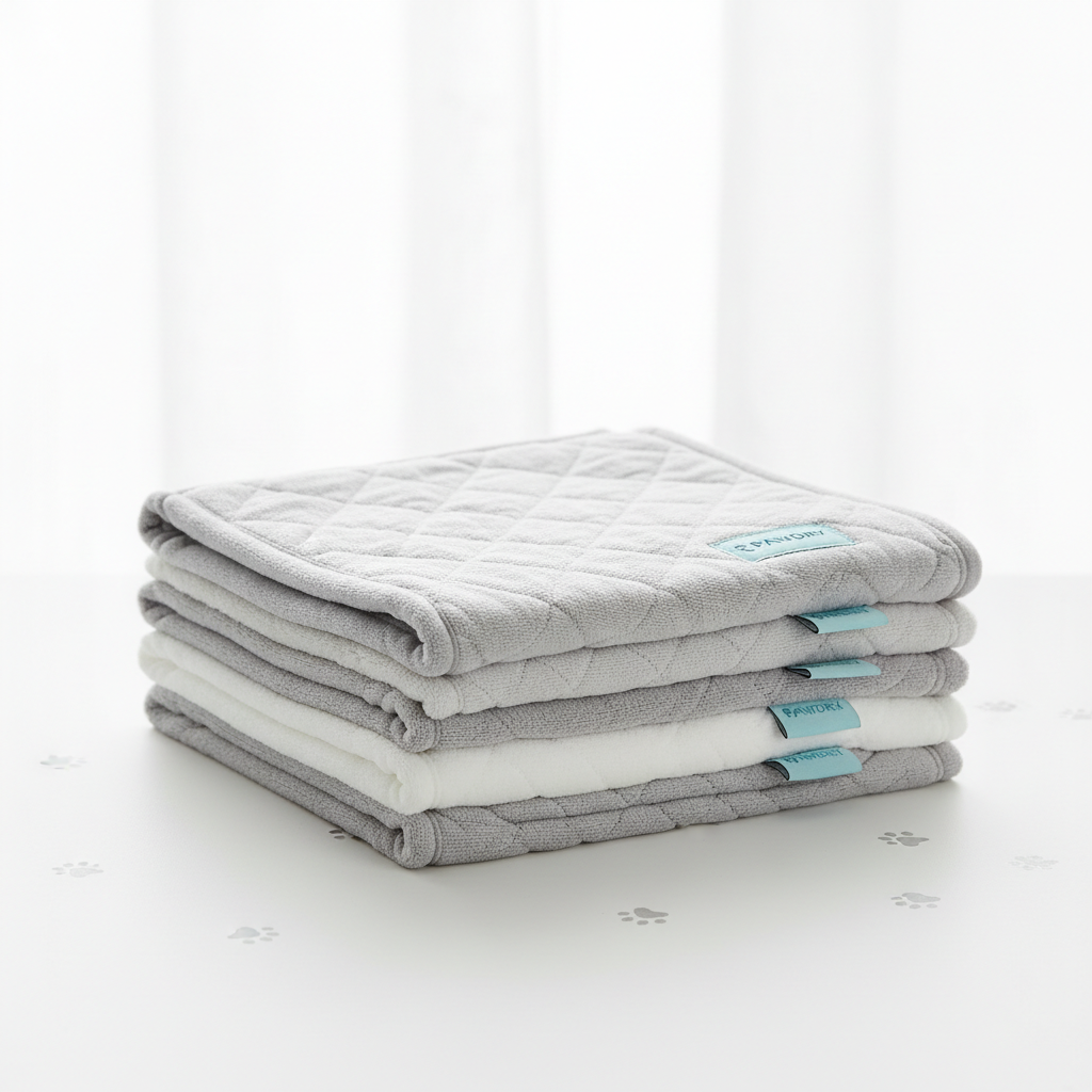 Premium Grey Washable Reusable Pee Pads - Leak-Proof (22x22, 4 Pack) | Ideal for Potty Training, Whelping & Crate Lining - OEKO-TEX Certified, Chemical-Free