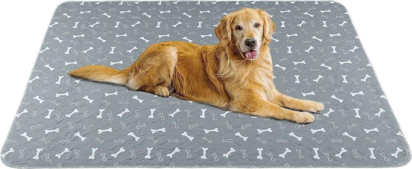 Washable Dog Pee Pads, 2 Pack Reusable Puppy Pads, Non-Slip Super Absorbent Dog Mat Incontinence Pads for Dog Playpen, Dog Crate - 16” X 24”
