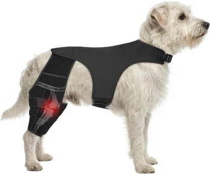 Dog Knee Braces for Torn Acl Hind Leg, Adjustable Joint Brace Non-Slip | Double Leg Support with Vest，Ccl Tear, Arthritis, Patella Luxating Recovery Cruciate Care for Small Medium Large Dog, XS